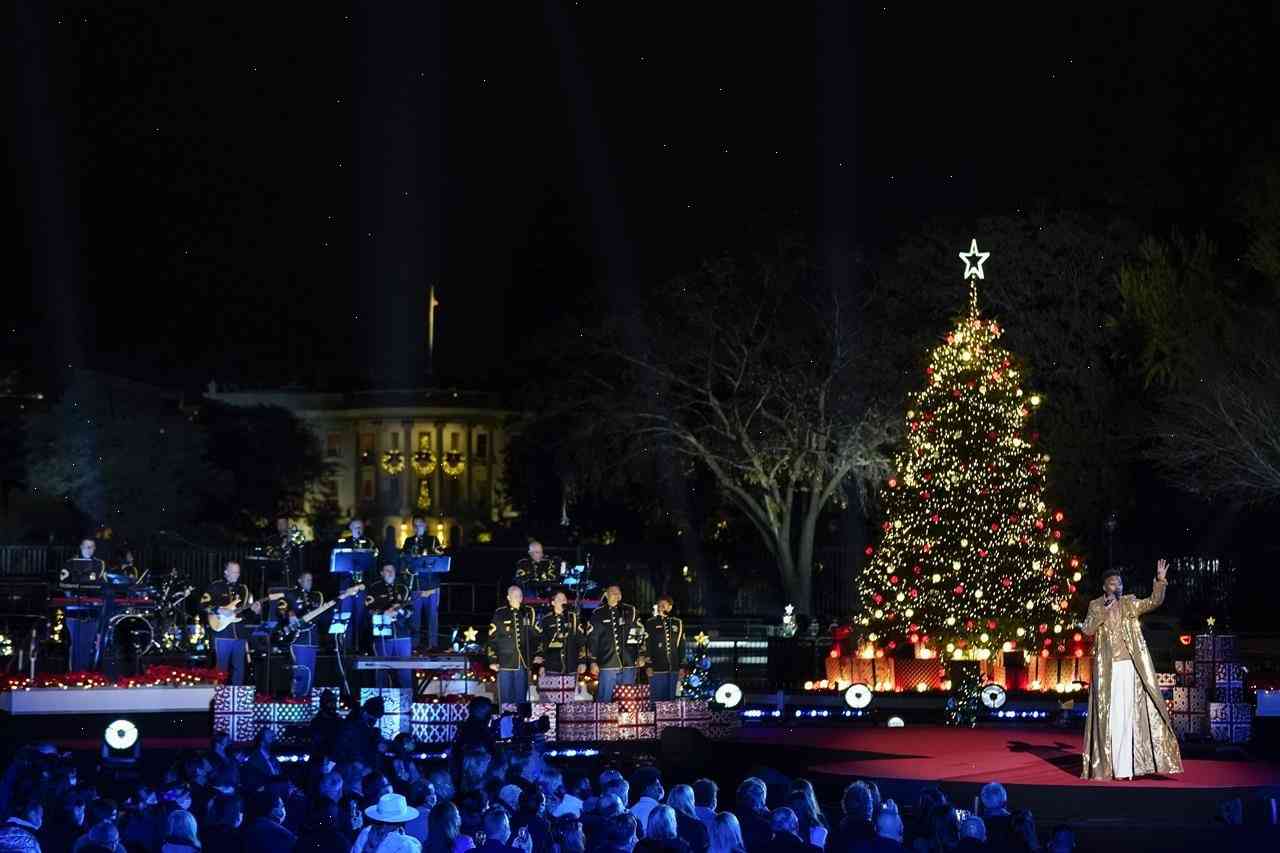 Trump, Biden Light Christmas Tree at White House