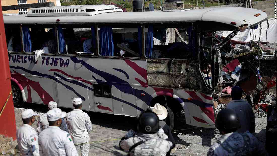 At least 19 killed in central Mexico bus crash
